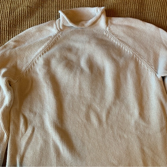 J. Crew 1988 Rollneck™ Cotton Sweater, Medium, Mountain White Ivory, Unisex - Picture 6 of 16